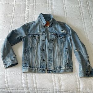 Levi's Distressed Denim Trucker Jacket